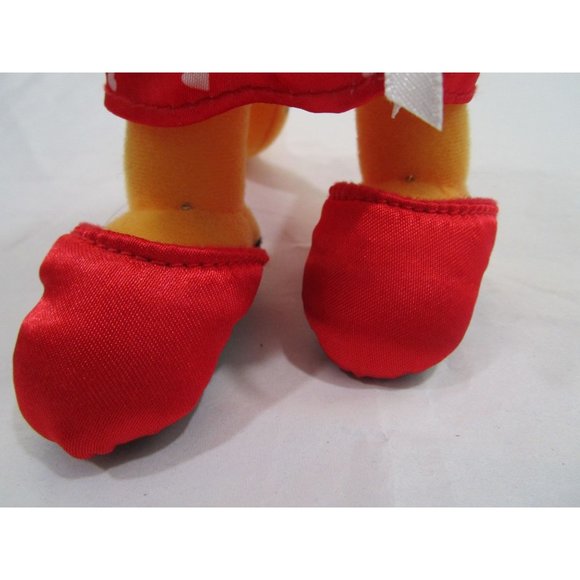 Garfield Small Plush Valentine Red Satin Heart Print Robe Matching Slippers 7in - Picture 3 of 16